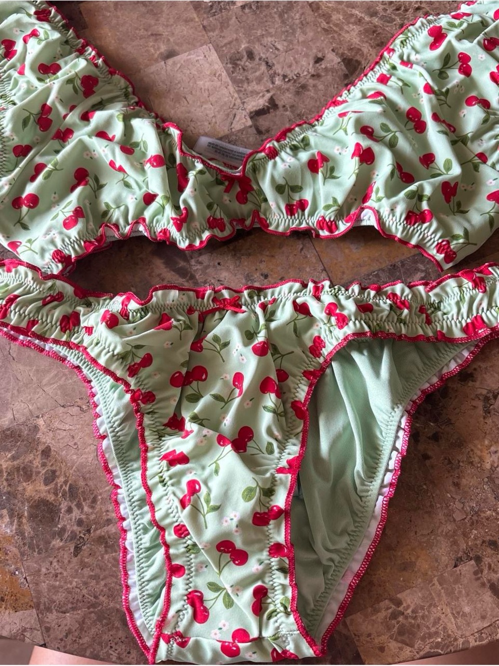 Frankie’s Bikini x PINK cherry print
